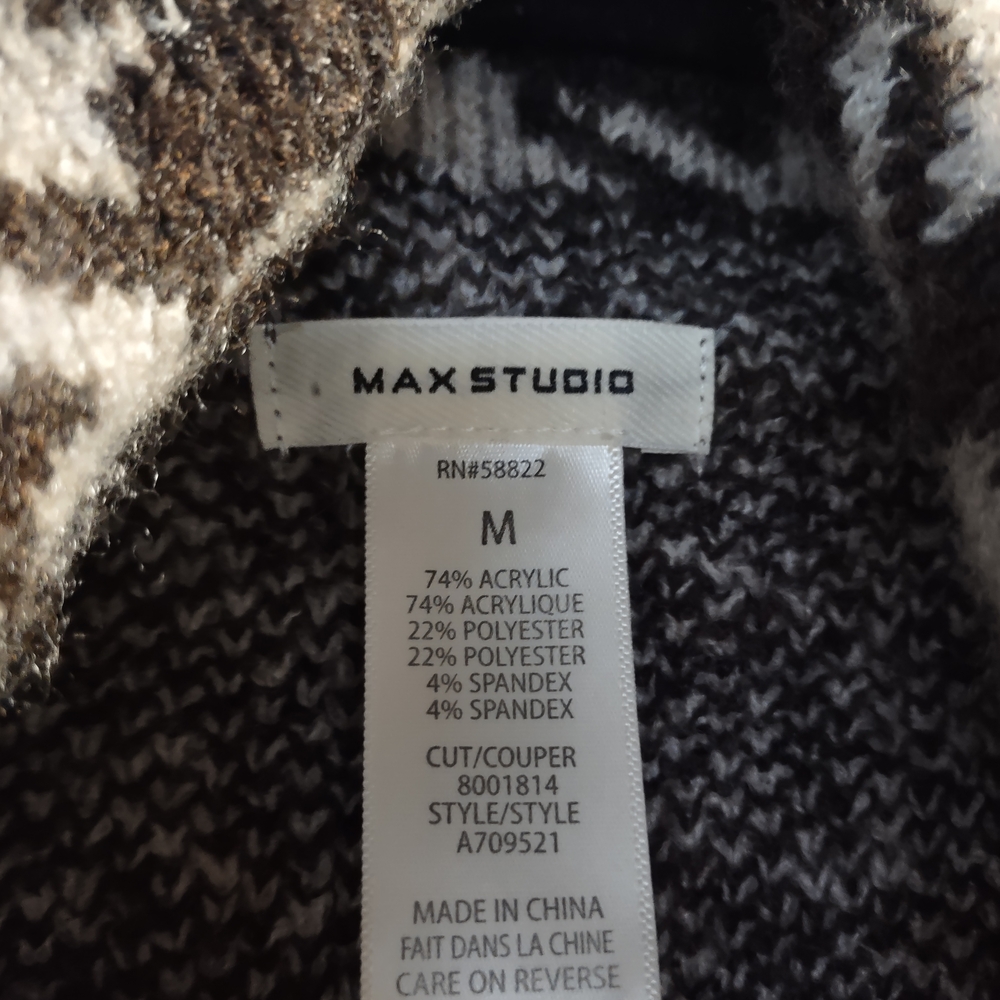 Max Studio Houndstooth Patterned Cardigan - image 6